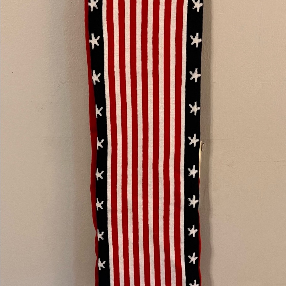 Patriotic Red and Black Scarf - Picture 2 of 6